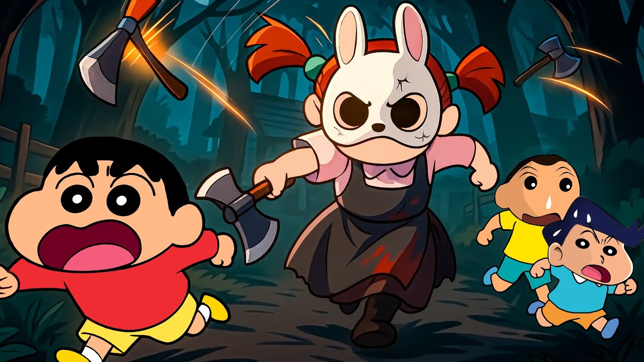 The Huntress Nene Trying To Kill Shinchan And His Friends In Dead By Daylight 😱
