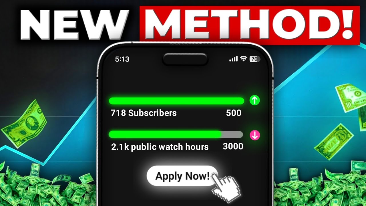 Monetize Your YouTube Channel at 500 SUBS & 3K HRS + EARNING REVEALED🤑🤑