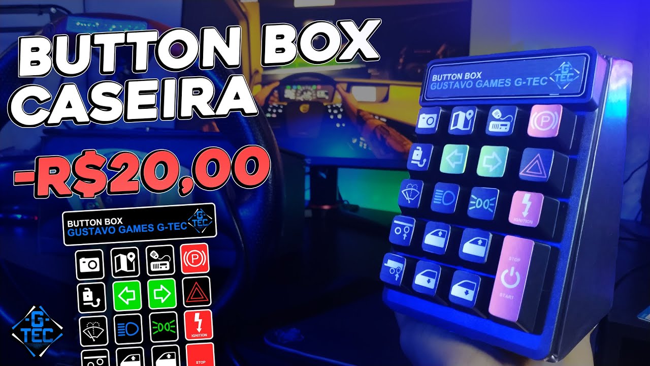 FIZ UMA BUTTON BOX CASEIRA | SIMPLES E BARATA | G-TEC