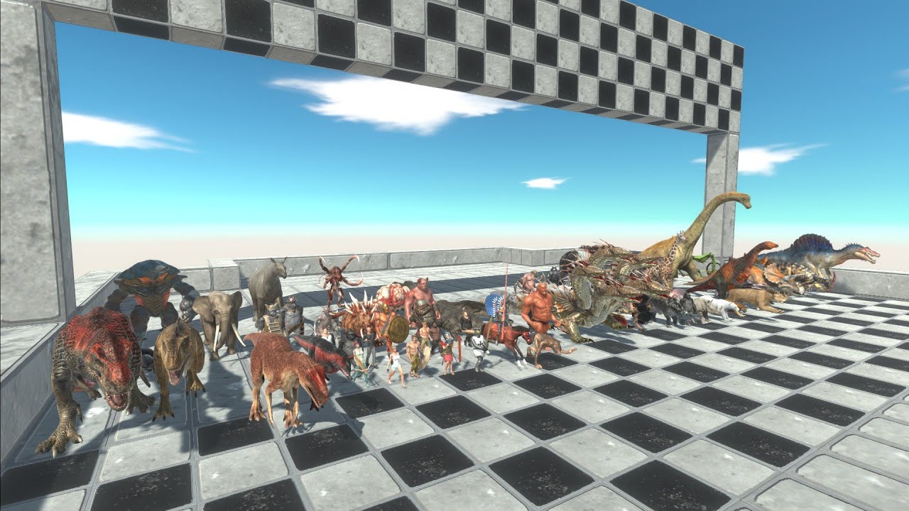 All Land Units Speed Race - Animal Revolt Battle Simulator