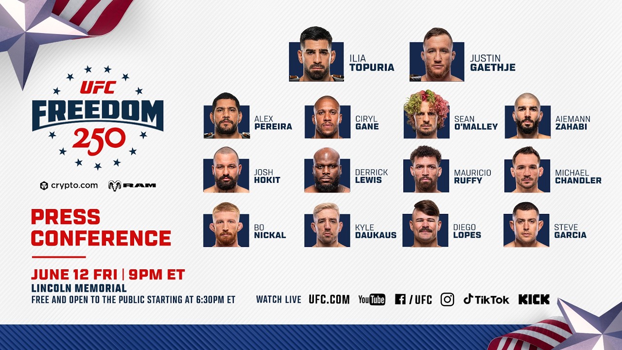 UFC Freedom 250: Пресс-конференция перед боем