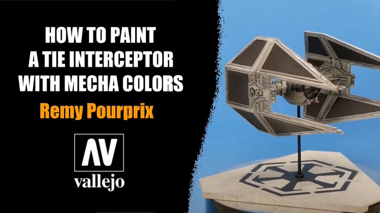 TIE INTERCEPTOR with MECHA COLORS by Remy Pourprix