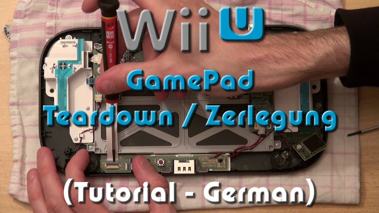 Nintendo Wii U GamePad aufschrauben / Teardown / Disassembly Tutorial 🪛