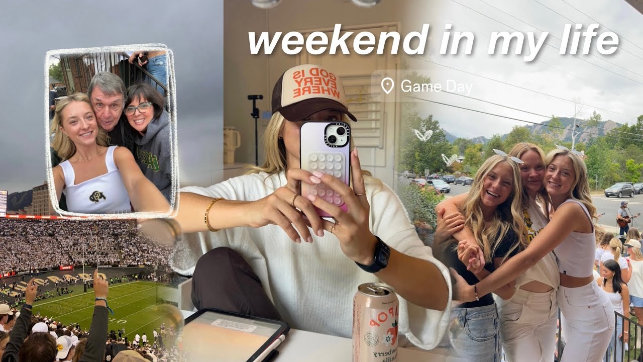 weekend vlog: game day & family in town!