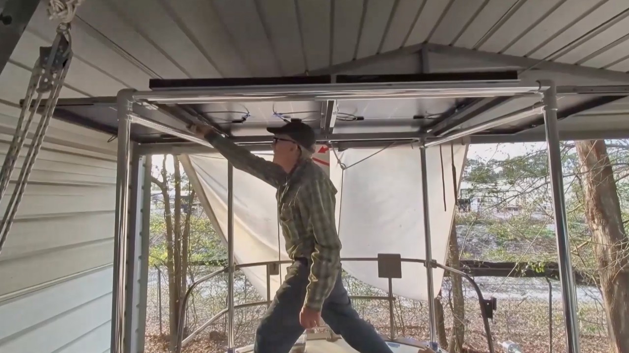 Small Sailboat DIY Solar Arch