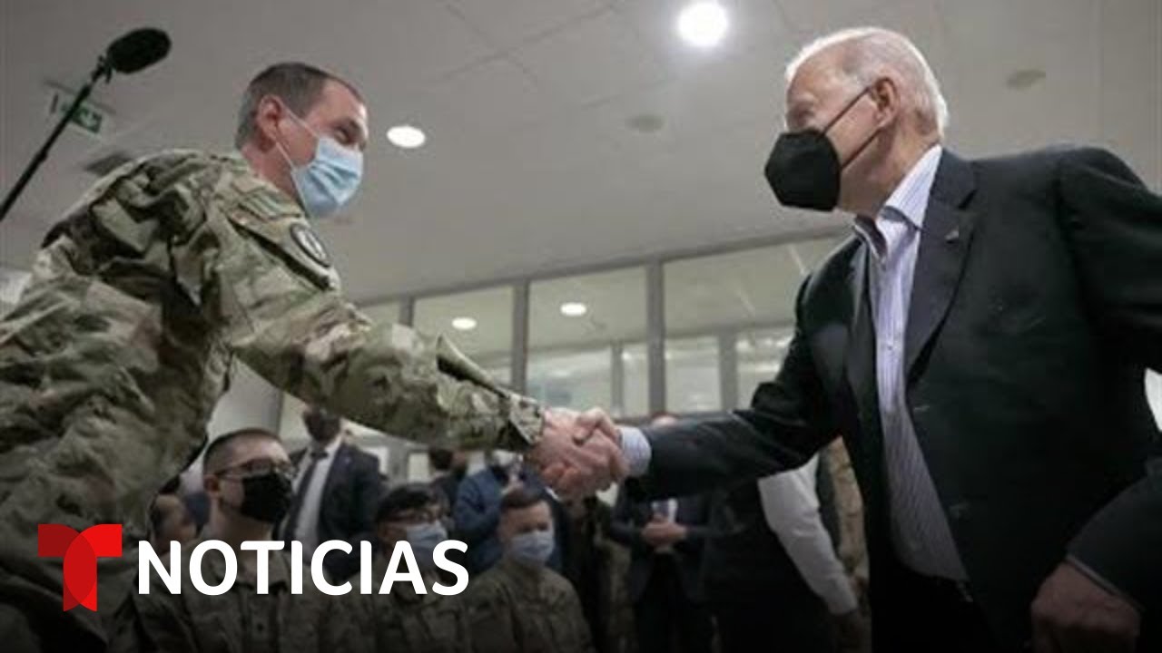 Joe Biden se dirige a soldados de la OTAN en Polonia