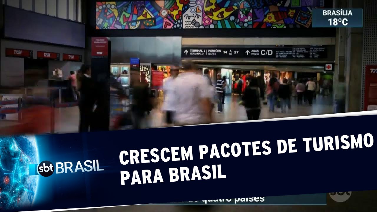Pacotes turísticos para o Brasil aumentaram em 300% | SBT Brasil (21/06/19)