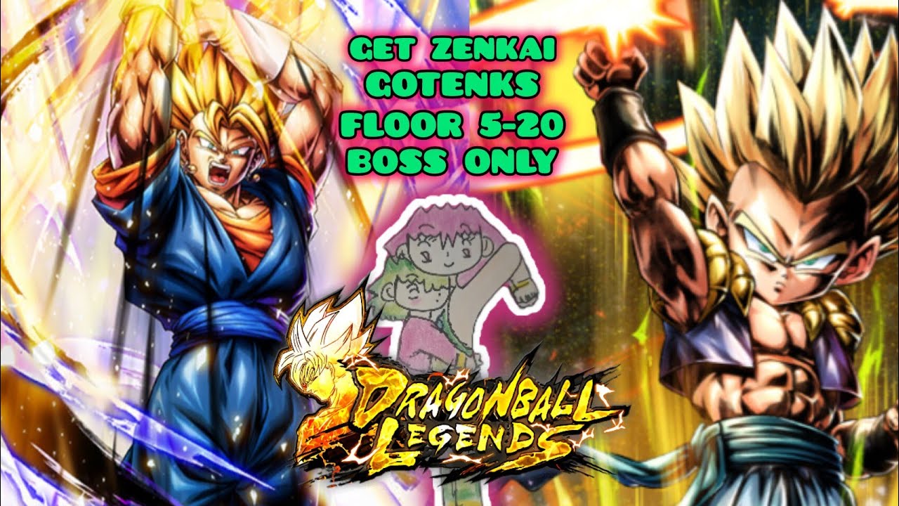 DBZ LEGENDS USE (SUPER VEGITO)TO FIGHT GOTENKS TO GET ZENKAI GOTENKS FLOOR 5-20 BOSS BATTLE ONLY