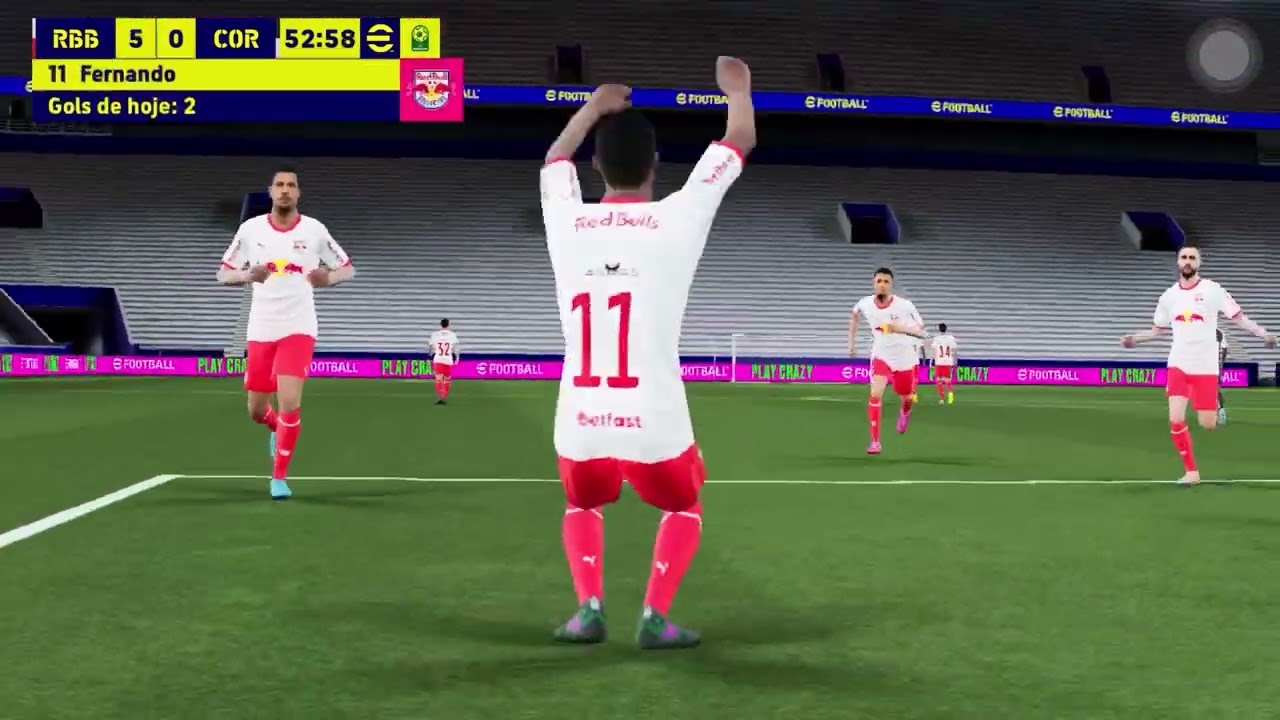 Jogando efootball (Corinthians 0x7 redbull bragantino)