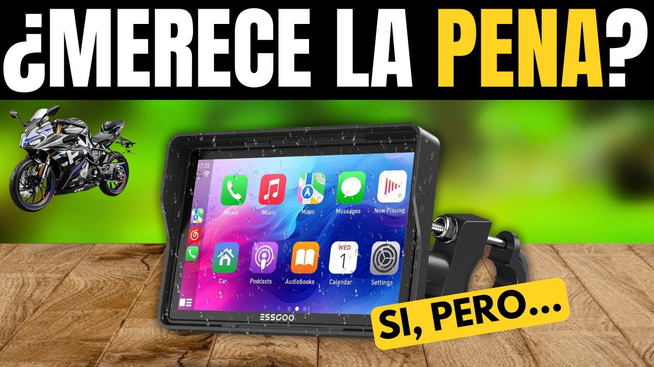 PANTALLA PARA MOTO ESSGOO: &iquest;EL MEJOR CARPLAY PARA MOTO DE AMAZON? (B0DN5VBZ98)