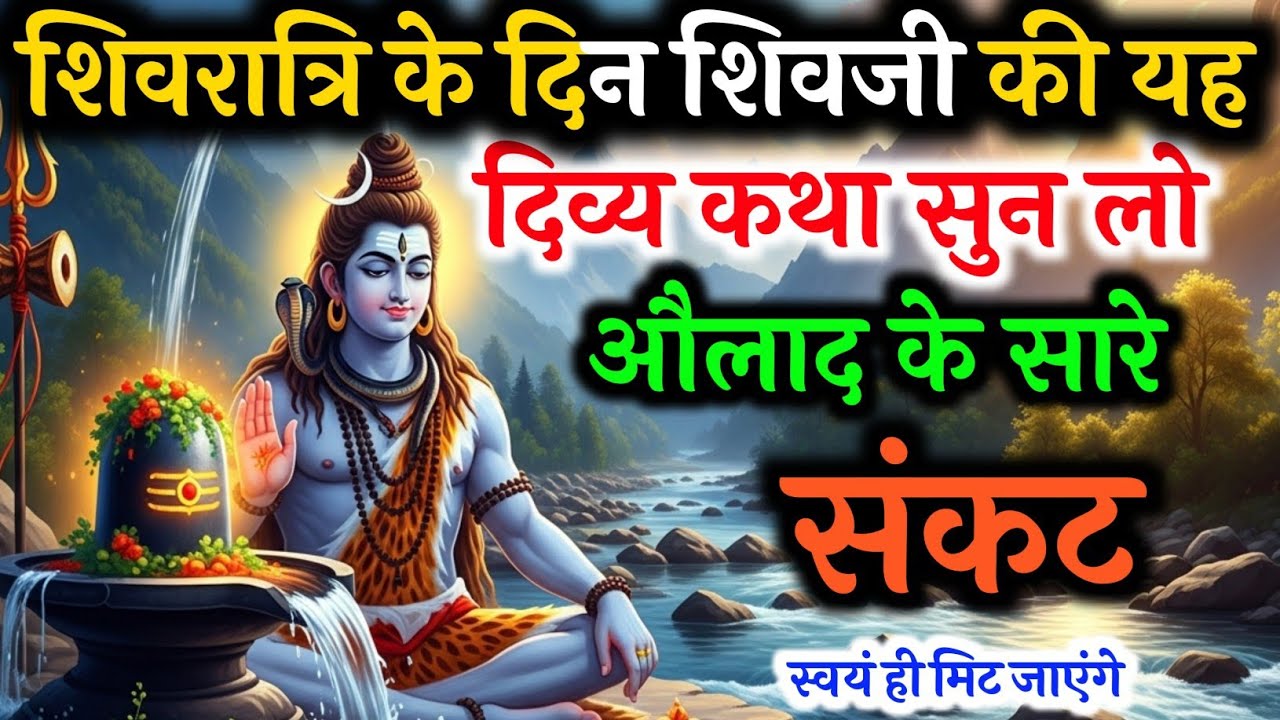 शिवरात्रि के दिन शिवजी की कथा सुनलों औलाद के सारे संकट मिट जायेगे | Shivratri katha #mahashivratri 