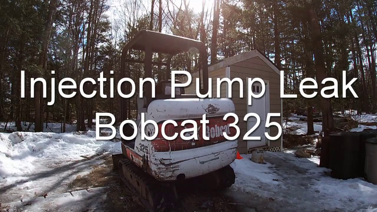 Injection pump leak repair - Bobcat 325