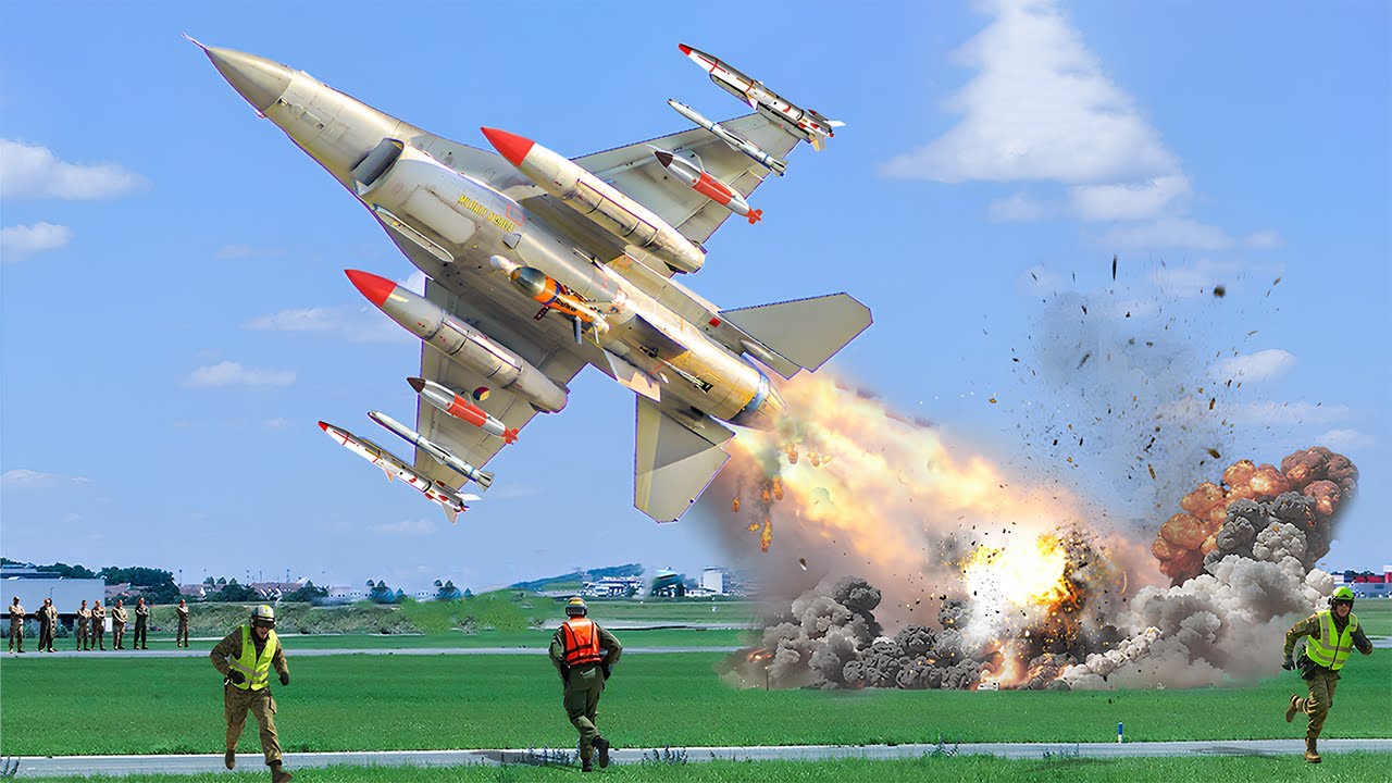 Philippines Emergency - US Female F-16 Pilot Makes Emergency Takeoff at Clark Air Base!