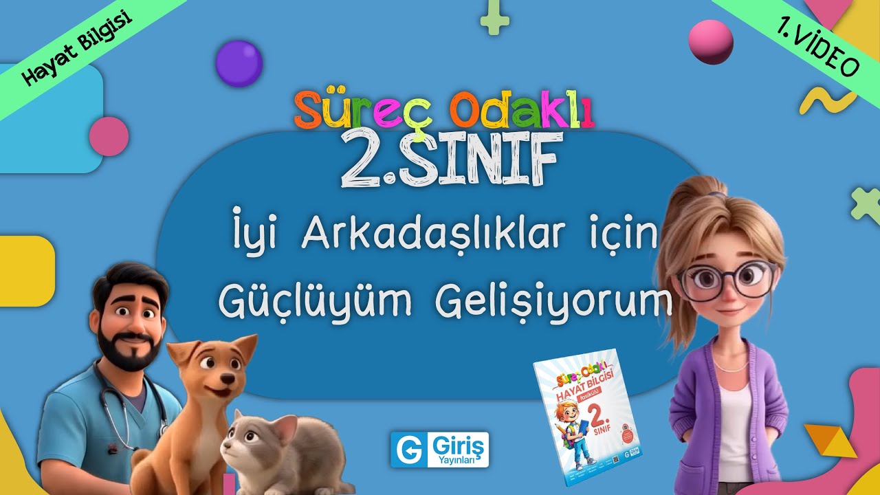 2.Sınıf Süreç Odaklı Set  l İyi arkadaşlıklar için Güçlüyüm Gelişiyorum l Hayat Bilgisi 1. Video