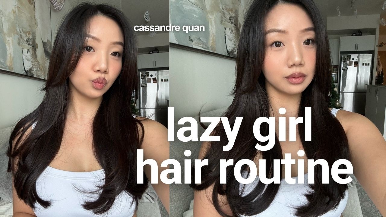 ULTIMATE lazy girl hair routine 🧸🎀
