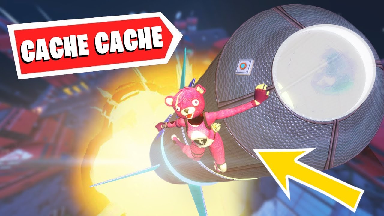 CACHÉS SUR UNE FUSÉE !! CACHE CACHE FORTNITE !!
