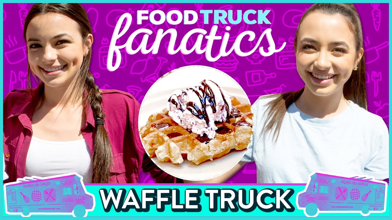 ICE CREAM WAFFLE CHALLENGE | Food Truck Fanatics w/ the Merrell Twins