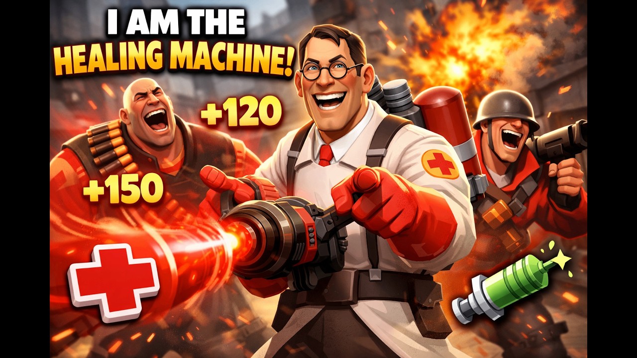 Team Fortress 2 Medic Gameplay - I am the healing machine!