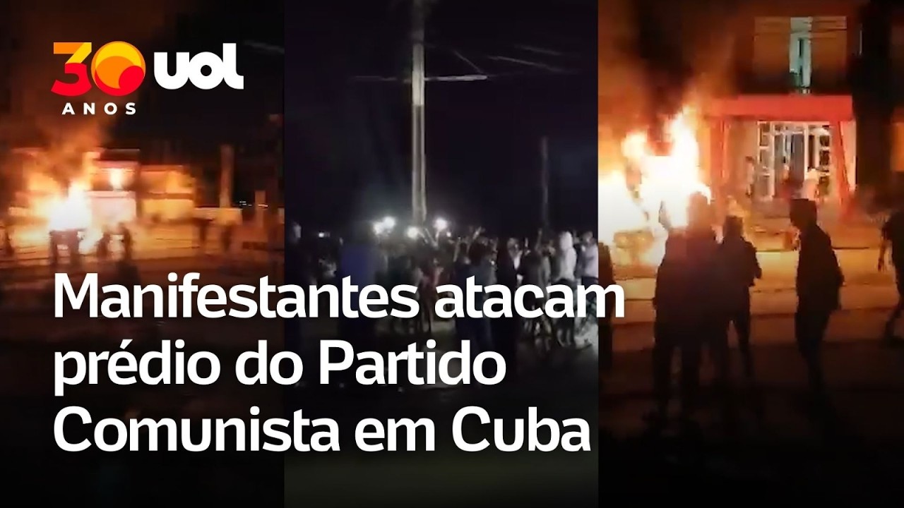 Cuba: sede do Partido Comunista é invadida em protestos contra apagões
