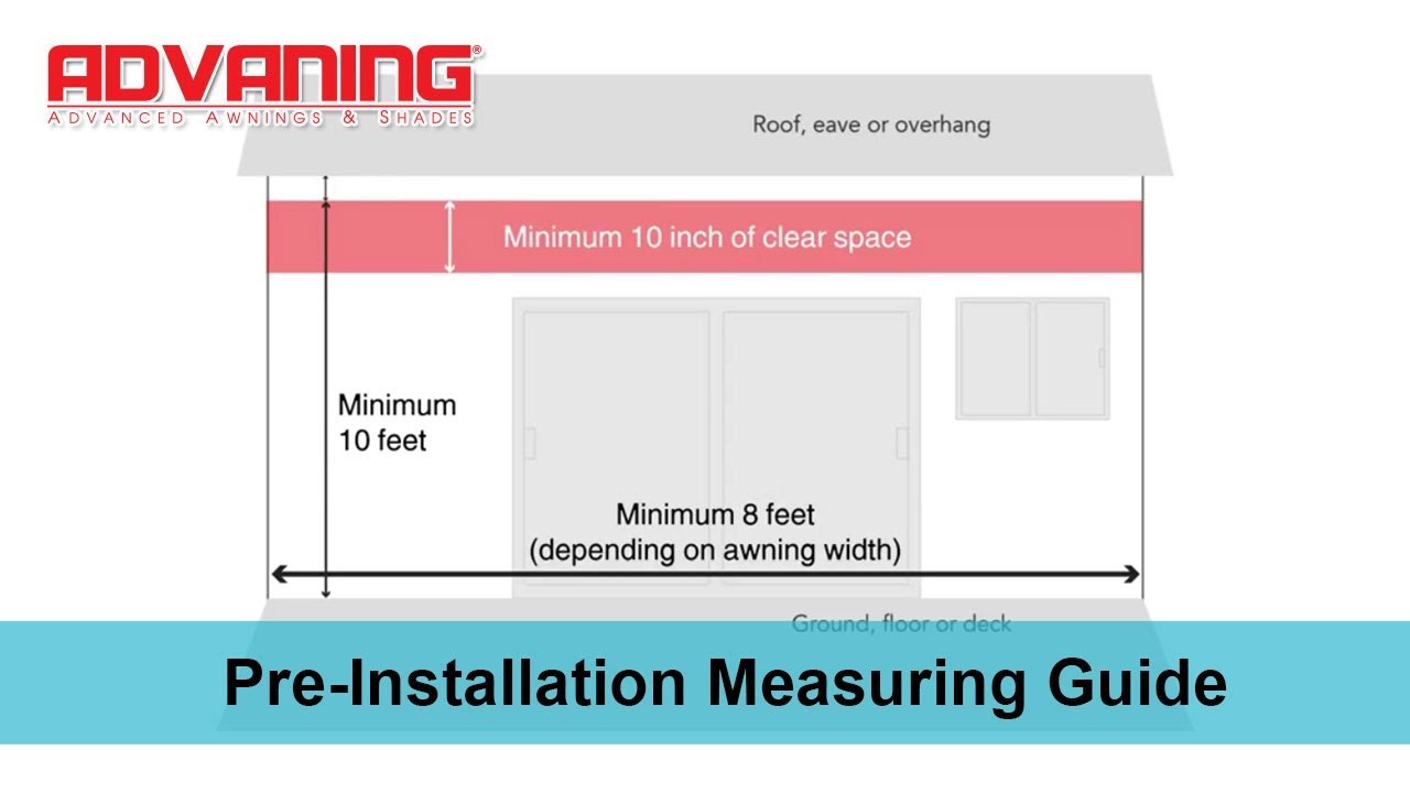 Advaning Awning | Pre-Installation Measuring Guide