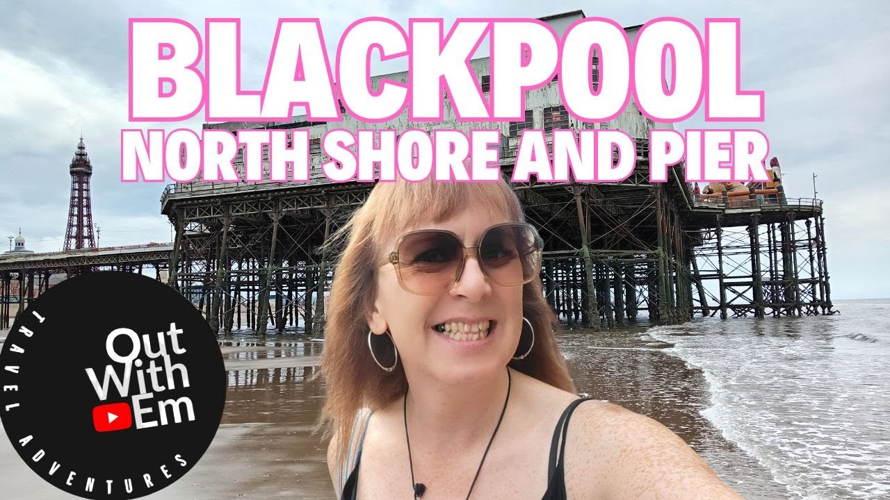 Blackpool North Shore walk around the North Pier and beach