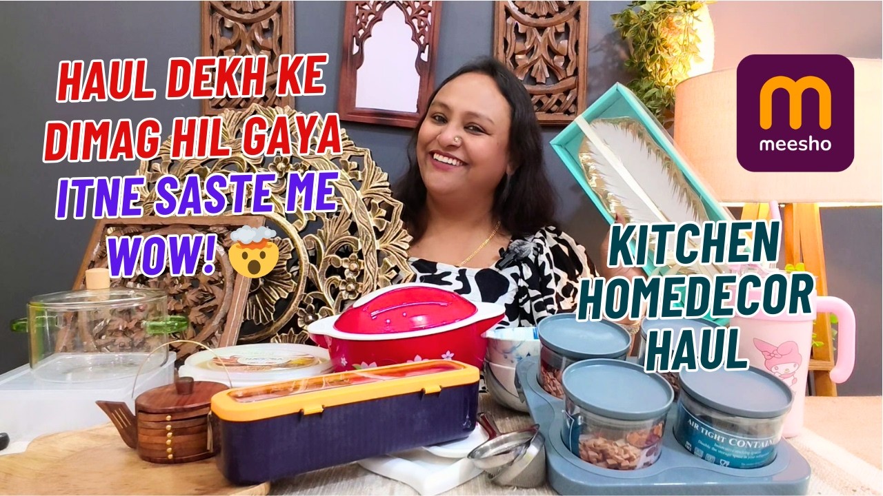 Is Meesho Haul Ne Mera Dimag Chakra Diya 😱 Kitchen Finds OMG!  Yeh Haul Sach Me Pagal Kar Dega 😳