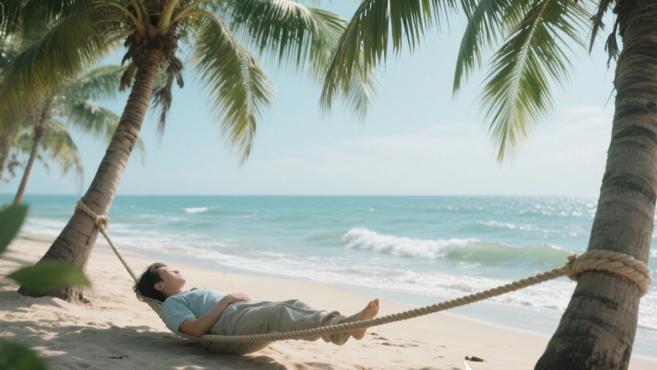 Tropical Beach Harmony Breaths Deeper Than Night For Peaceful Night Sleep 🌊