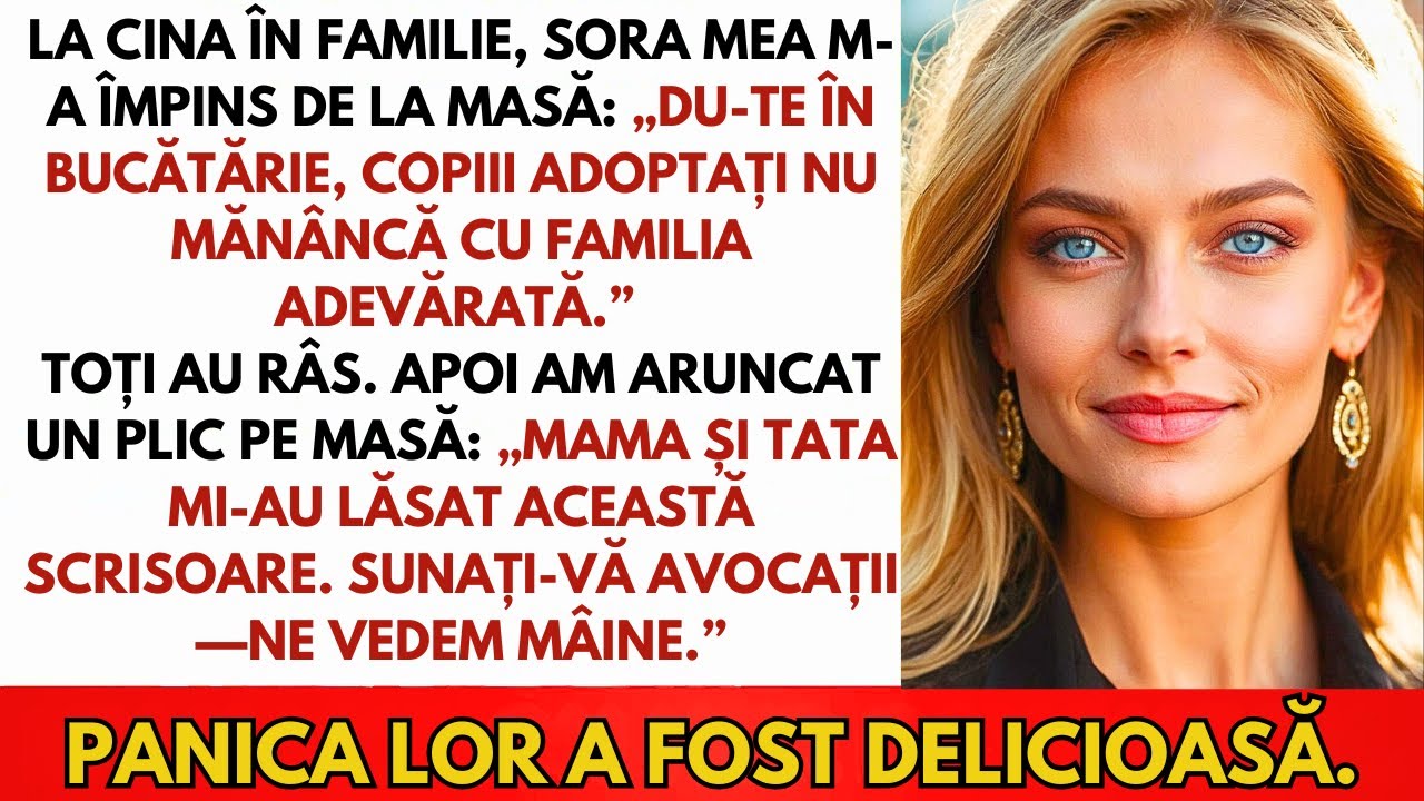 La Cina În Familie, Sora Mea A Spus: „Caută O Altă Masă, Adoptații Nu Au Voie.”