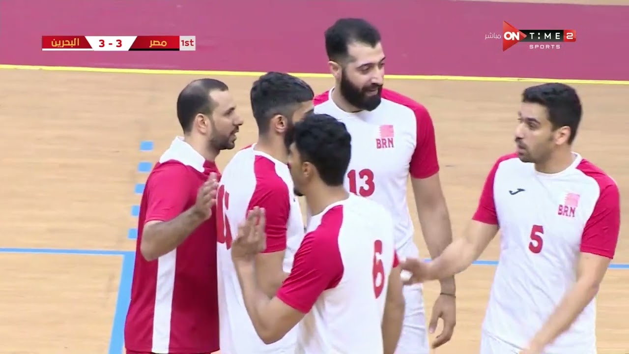 مباراة (منتخب مصر - منتخب البحرين) مباراة ودية كرة طائرة - رجال