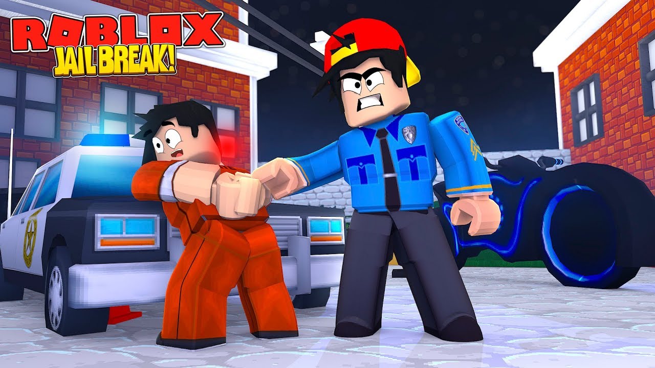 ROBLOX JAIL BREAK - ROPO BECOMES A CROOKED COP AND THROWS SONUT INTO JAIL FOR LIFE!!