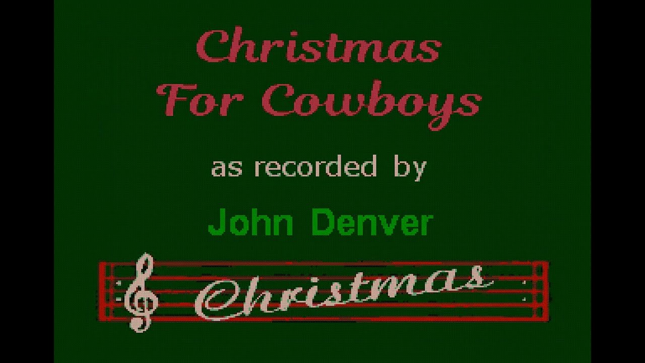 John Denver - Christmas For Cowboys (Karaoke) - Harris Studios (Improved Audio)