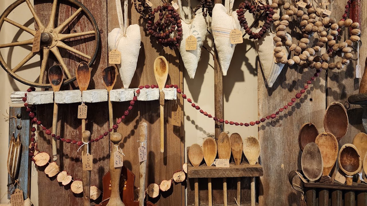 Found Another Prim Antique Shop!! Wooden Funnel Primitives