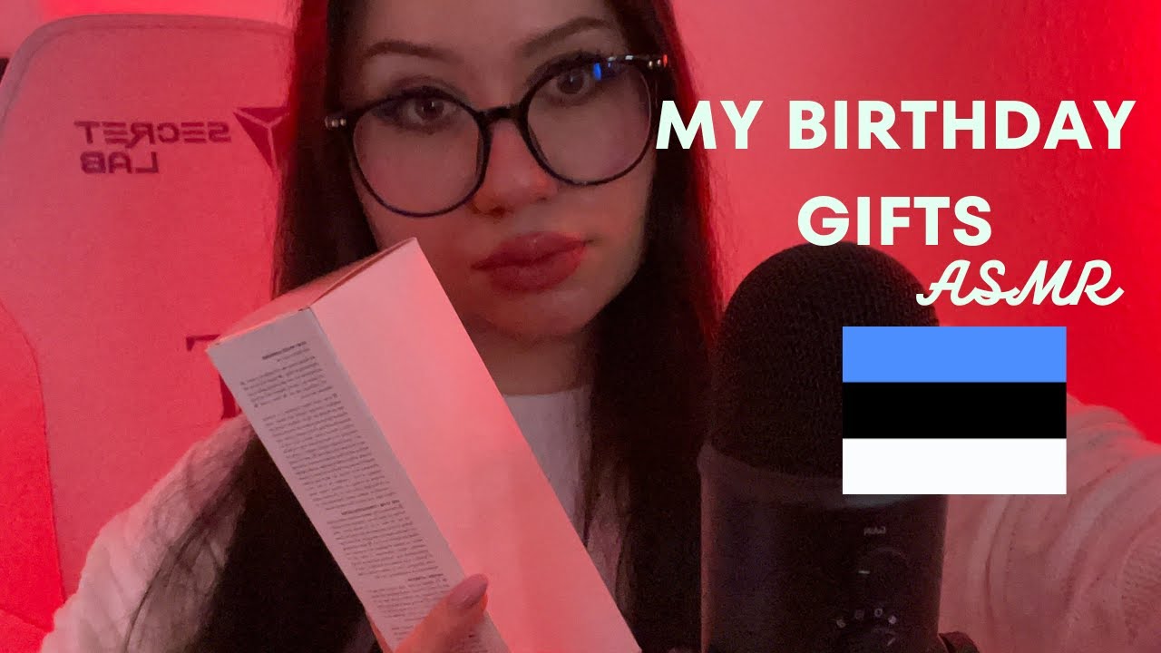 Showing you my birthday gifts l Estonian asmr l Eesti asmr