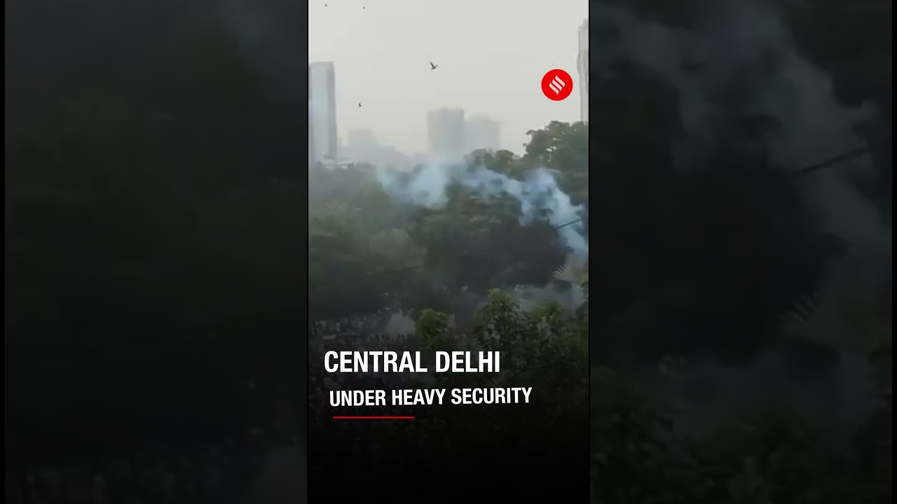 Tear Gas Shells Fired at CJP Protesters Near Shastri Bhawan