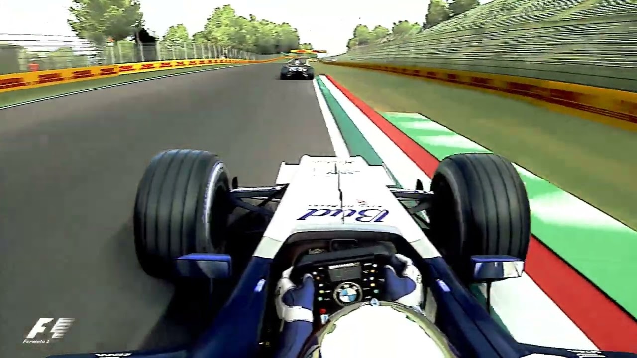 F1 2004 Montoya vs Schumacher Imola Onboard | Williams FW26