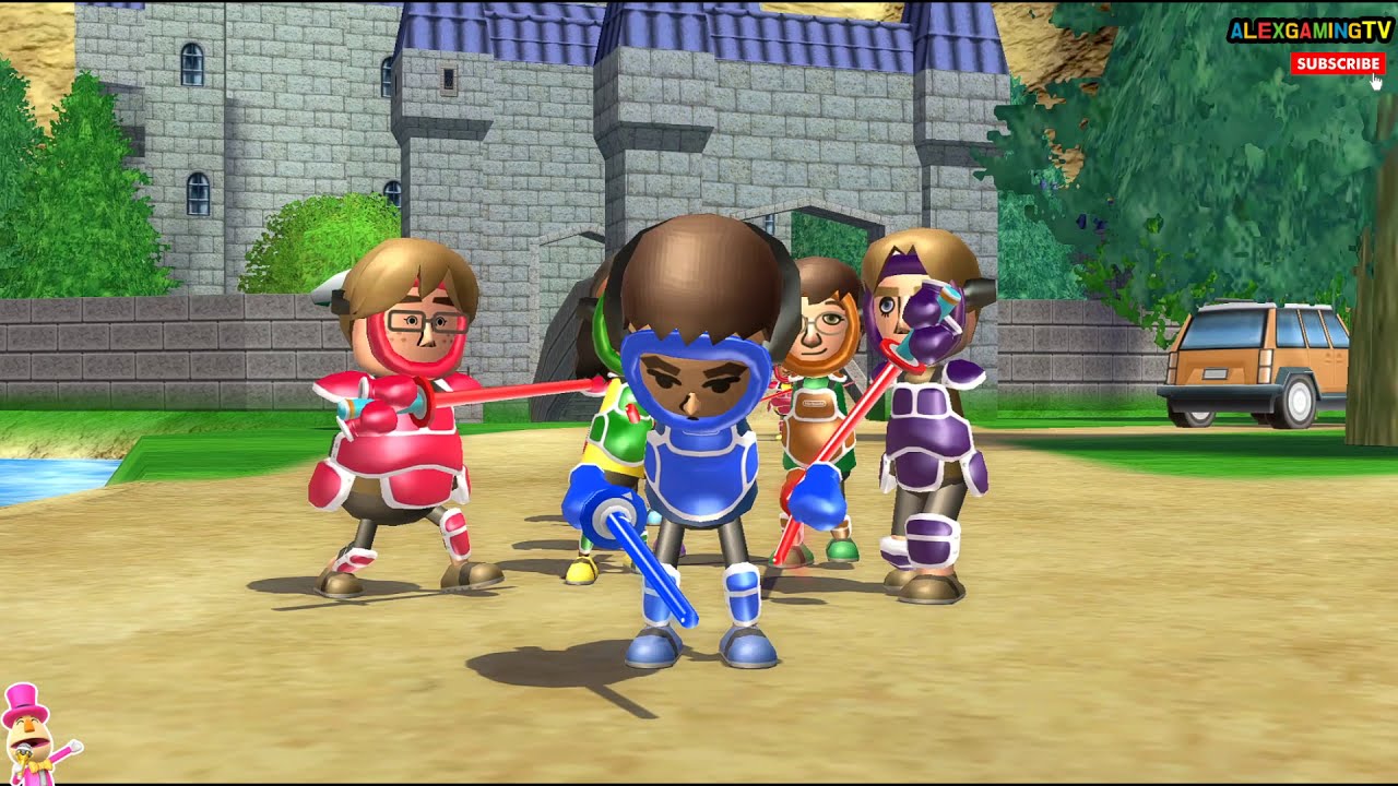 Прохождение Wii Sports Resort Swordplay (Wii Sports Resort Swordplay, непрерывное обучение игре н...
