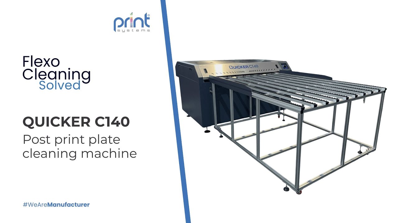 Post print plate cleaning machine QUICKER C140