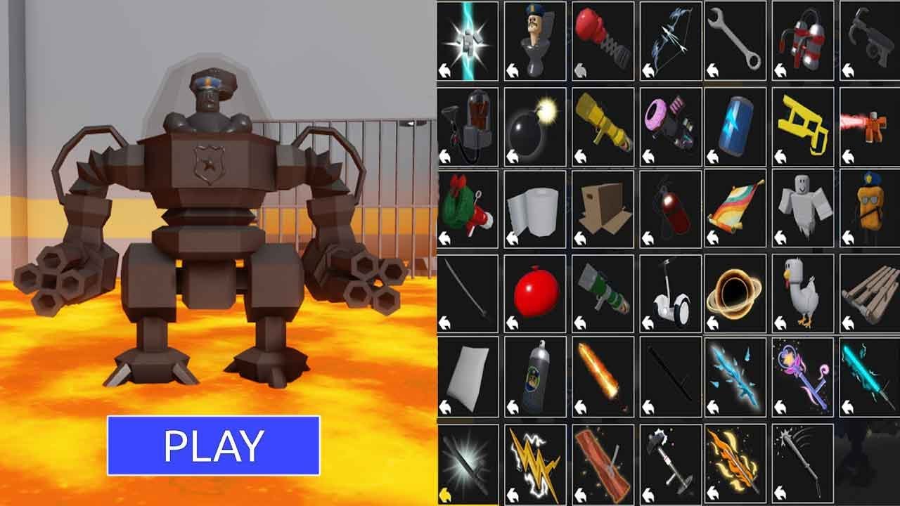BARRY'S PRISON RUN!   LAVA MODE   All Items & All Morphs Unlocked
