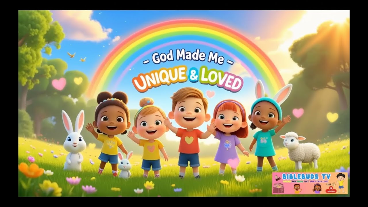 God Made Me – Unique & Loved | Joyful Christian Kids Song for Preschoolers (Animated Sing-Along)