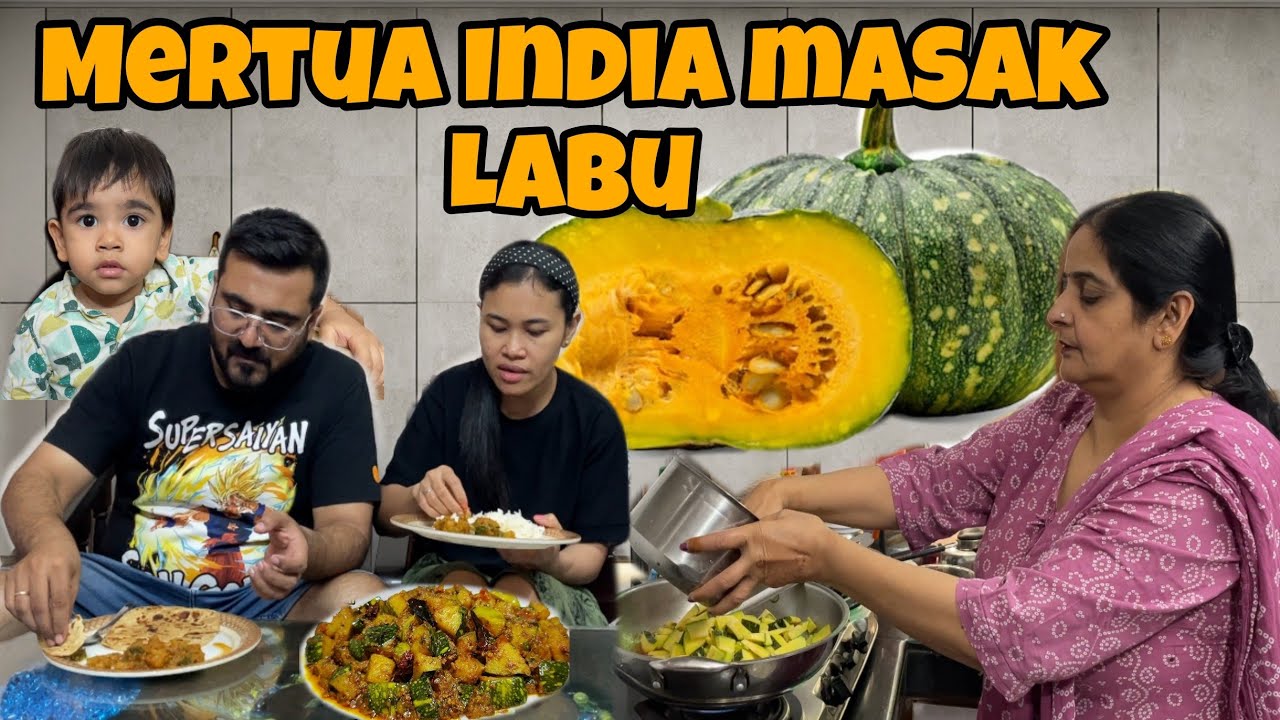 CARA ORANG INDIA MASAK LABU‼️ PUMPKIN RECIPE ‼️