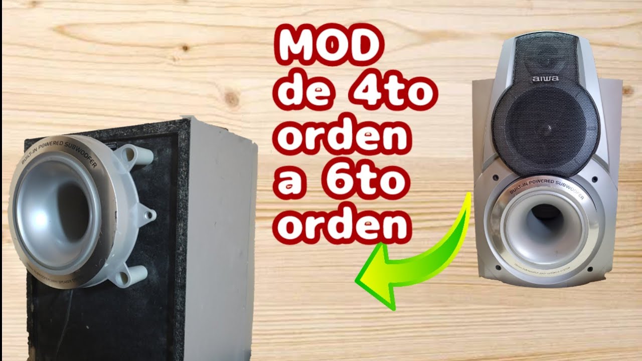 Destape y modificación Parlante AIWA NSX-SZ80, + prueba de sonido 🤔