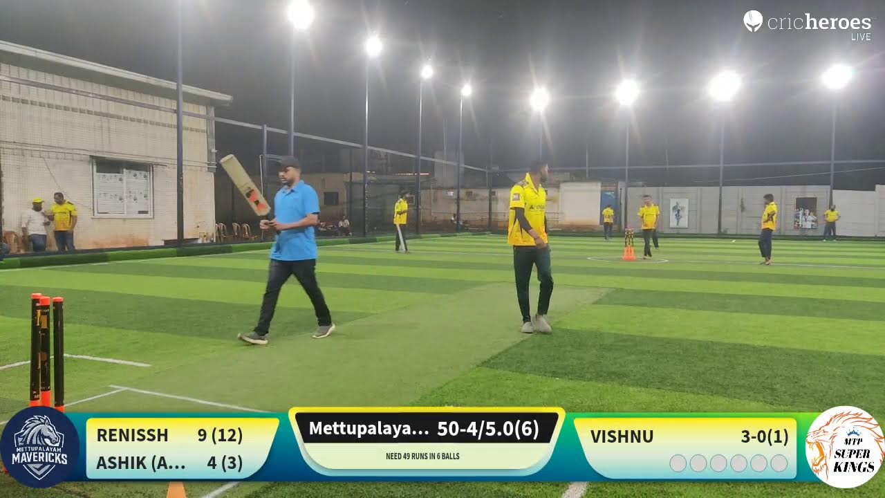 MTP SUPER KINGS vs Mettupalayam Mavericks live cricket match | Mounttown MTPL - II live - Star Turf