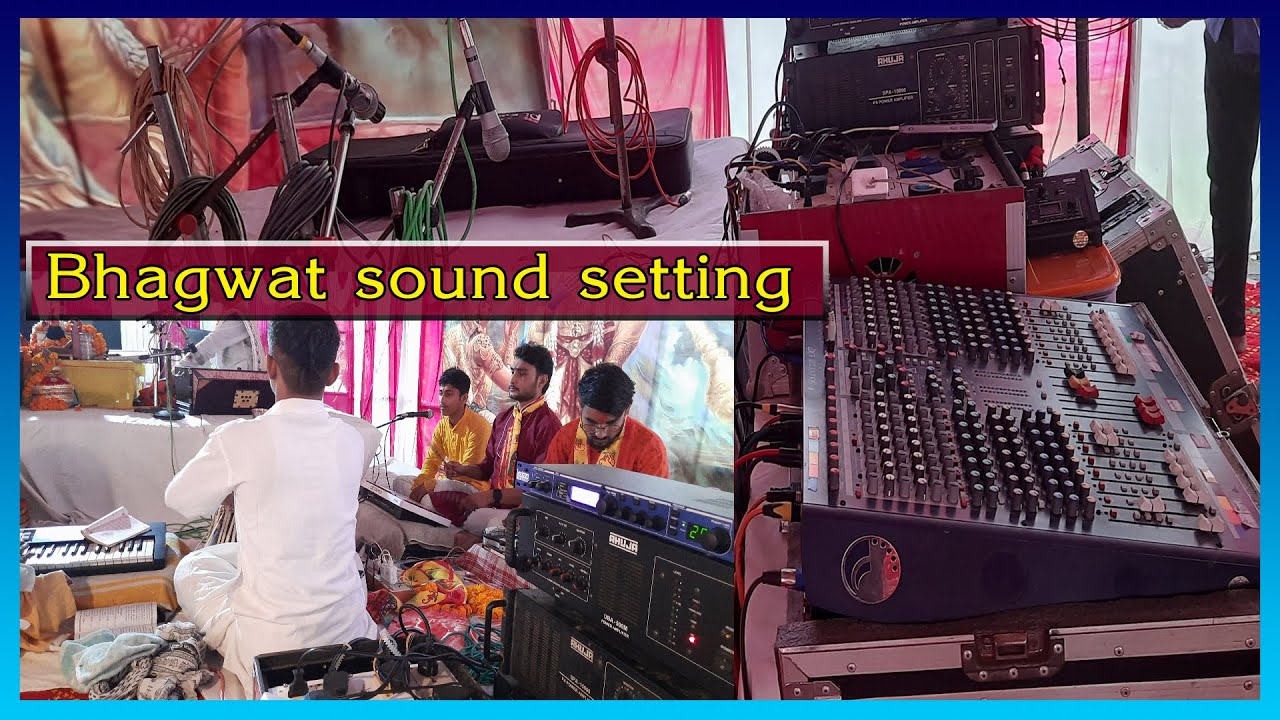 How to set Sound In Bhagwat Program | Bhagwat sound setting green valley Faridabad | Live Sound Set