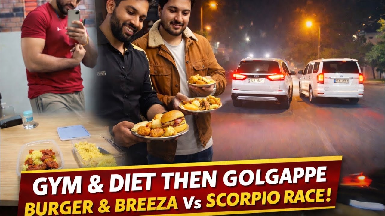 Aaj ho gyi car ki race Brezza vs classic Scorpio ❤️😎jaldi jao or dheko 