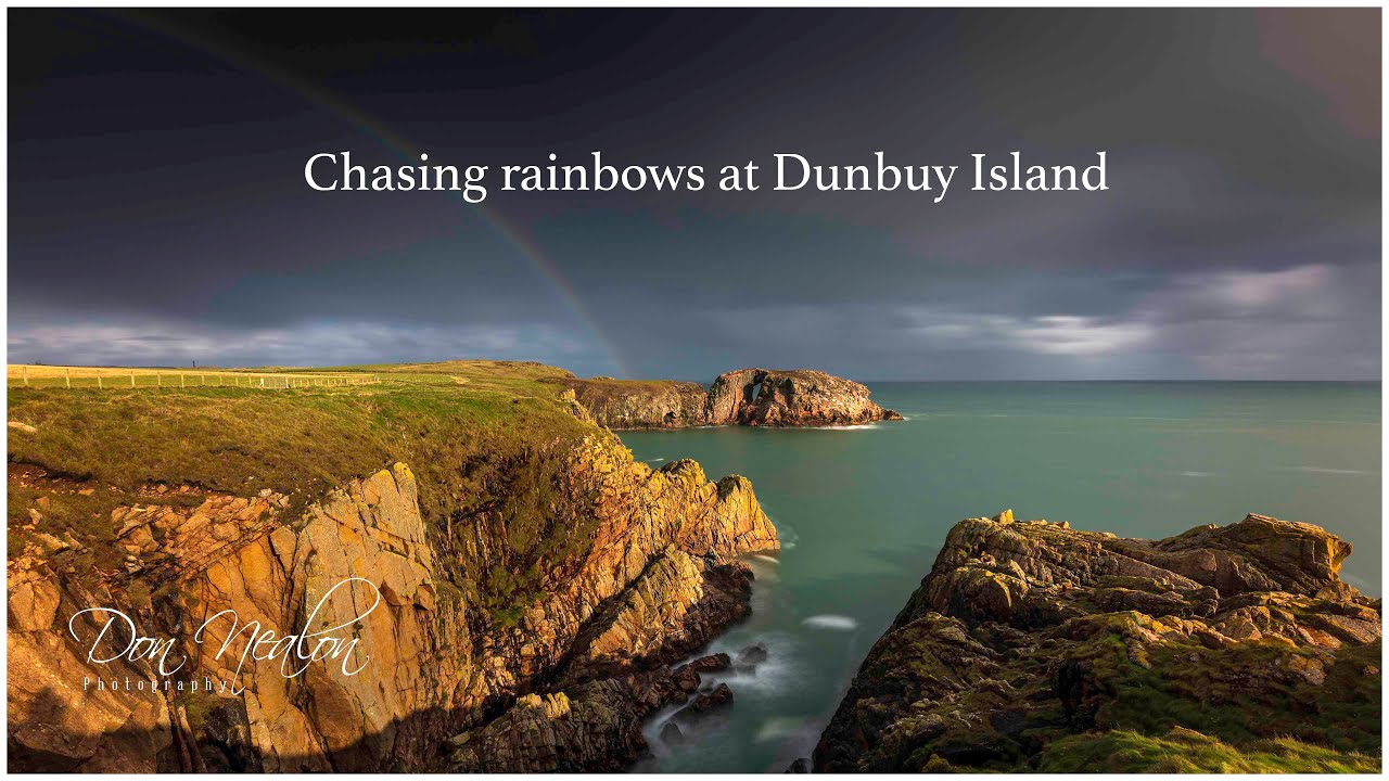 Chasing rainbows at Dunbuy Island.