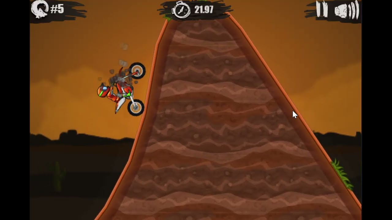 I played moto x3m