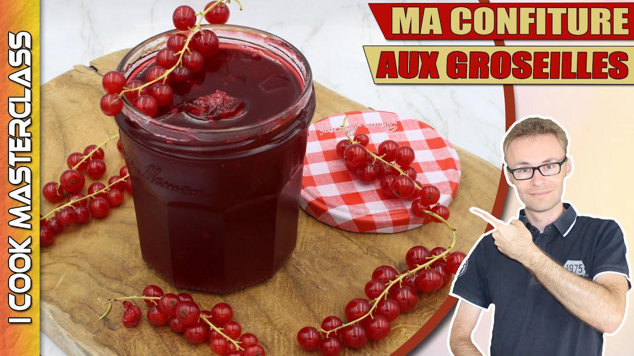 ✅ LA MEILLEURE RECETTE DE CONFITURE AUX GROSEILLES ROUGES ! Comme une gelée de groseille rouge