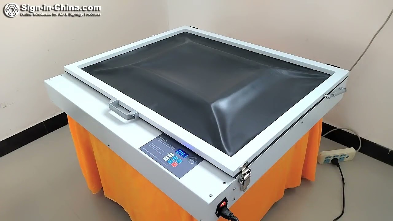 The Operation Video for  Qomolangma Tabletop Precise  Vacuum LED UV Exposure Unit