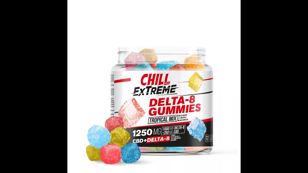 BUY  Chill Plus CBD & Delta-8 Extreme Tropical Mix Gummies - 1250X