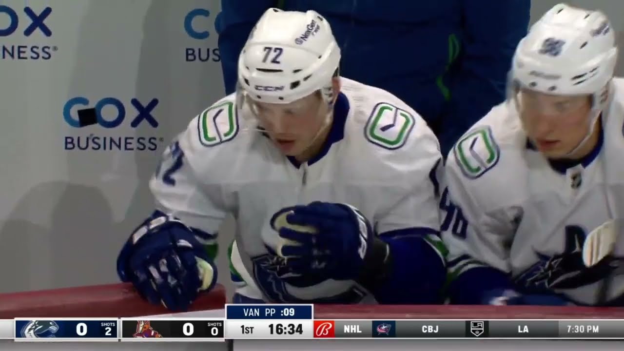 Anthony Beauvillier hit with shot